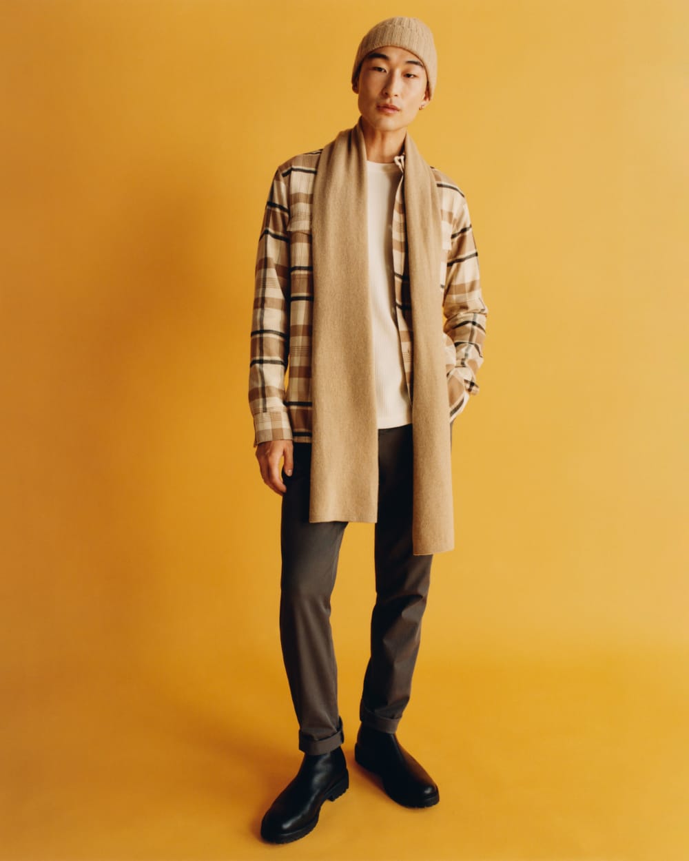 The Cashmere Scarf | Light Camel - Image 7