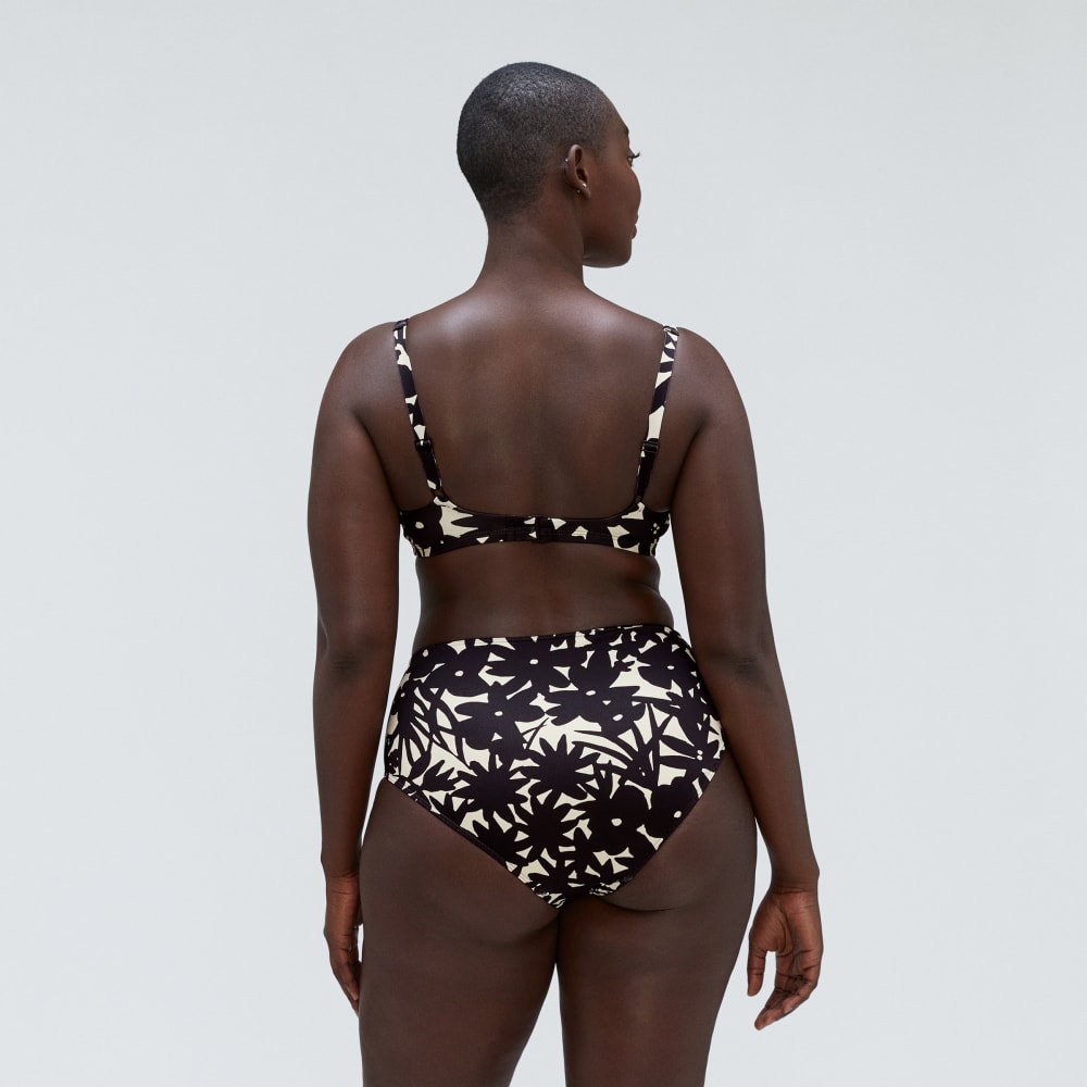 The High-Rise Hipster Bottom | Black / Canvas Floral - Image 4