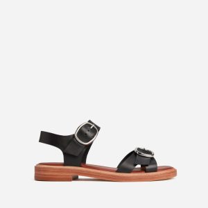 The Twin Buckle Sandal | Black