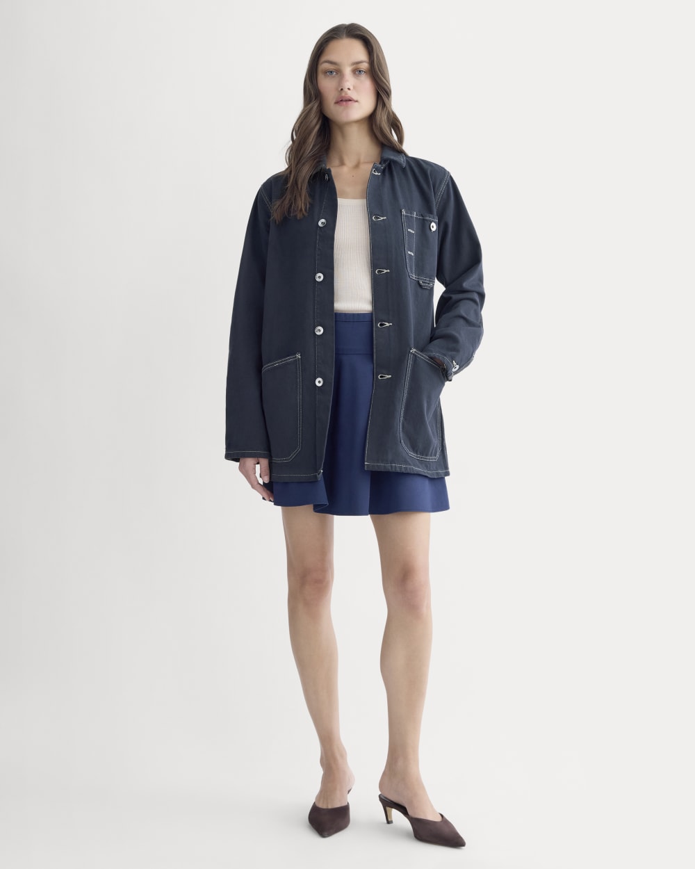The Denim Chore Jacket | Garment-Dyed Navy - Image 3