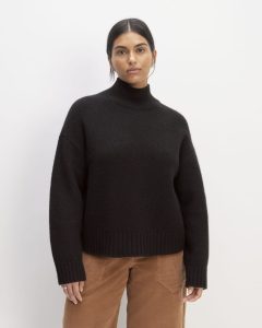The Cloud Oversized Turtleneck | Black