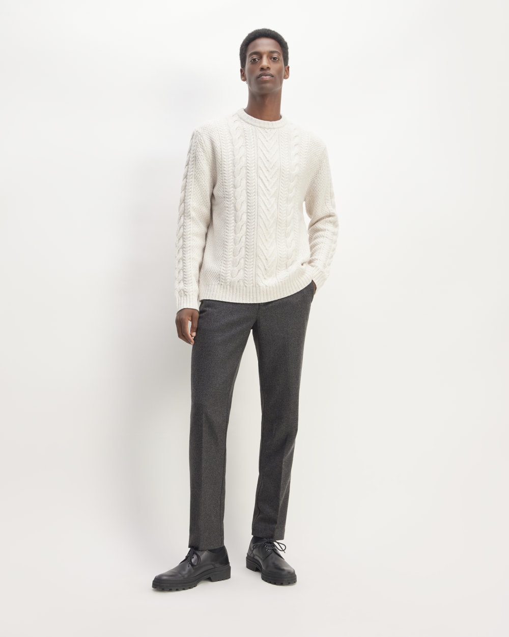 The Wool Flannel Pant | Heather Charcoal - Image 3