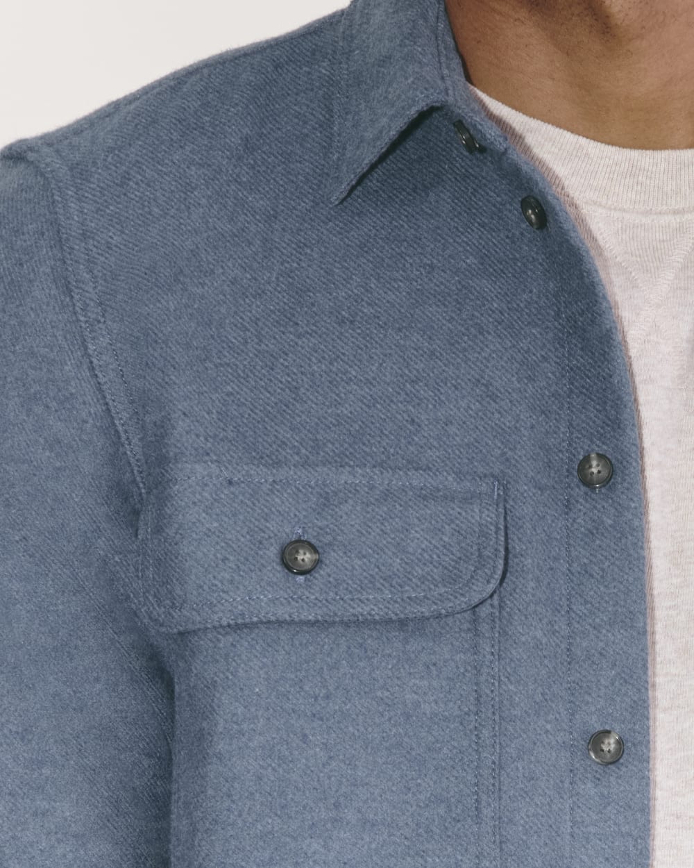 The Heavyweight Overshirt | Uniform | Heather Midnight Navy - Image 4