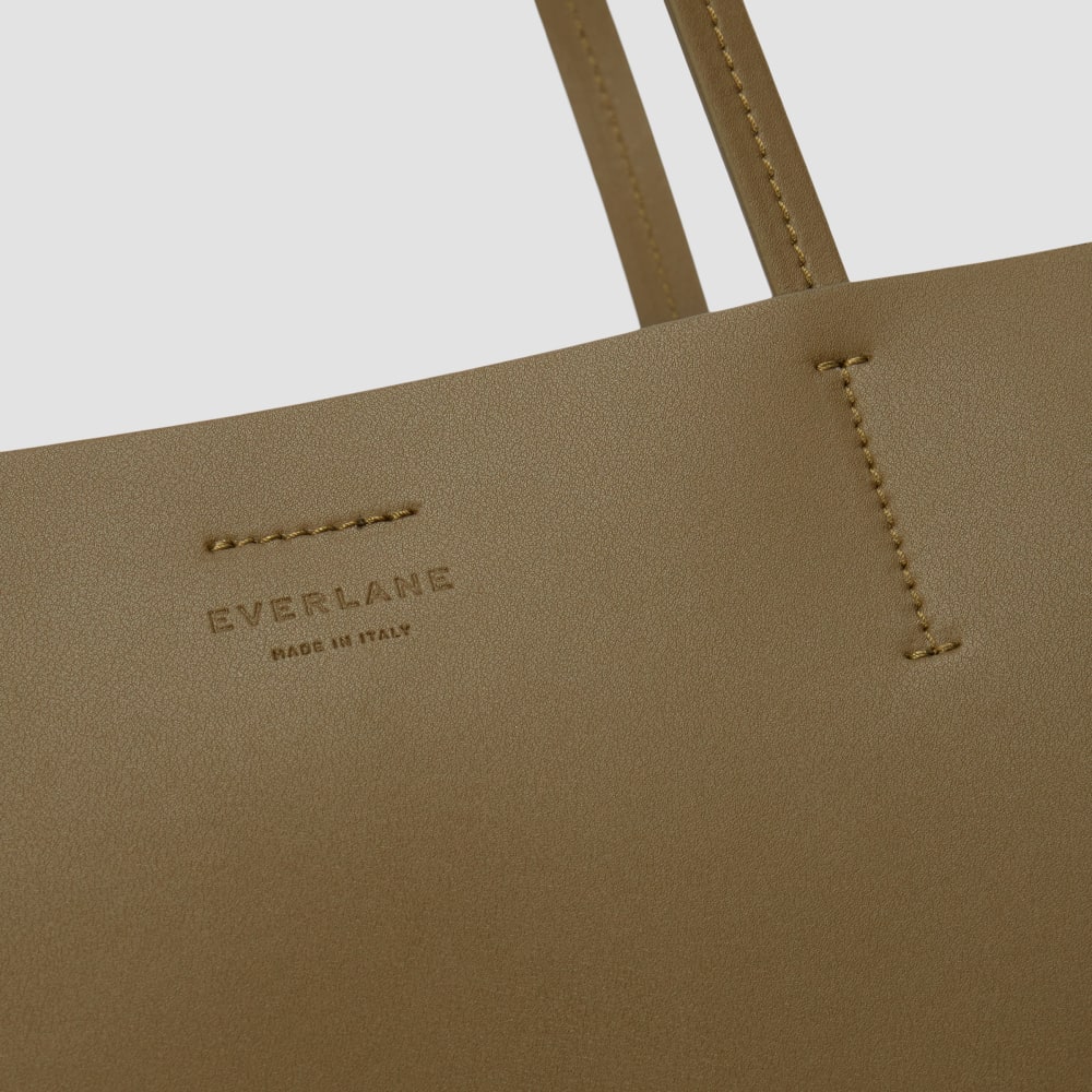 The Luxe Italian Leather Tote | Beech - Image 11