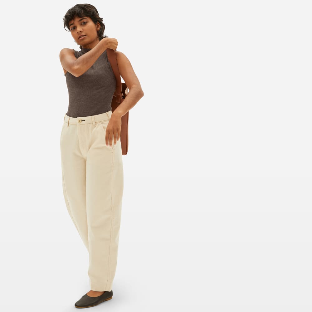 The Pima Micro-Rib Funnel-Neck Tank | Heathered Fatigue - Image 2