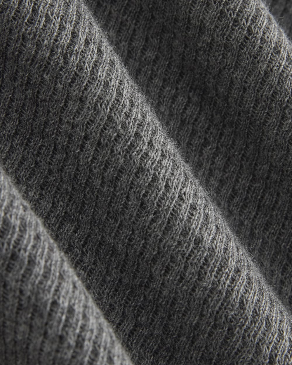 Boxy Henley in Cozy Waffle | Heathered Charcoal - Image 6