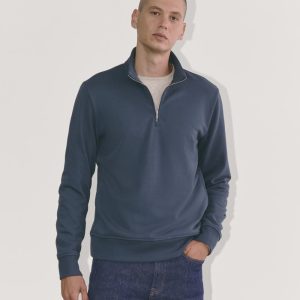The Off-Duty Terry Quarter-Zip | Midnight Navy