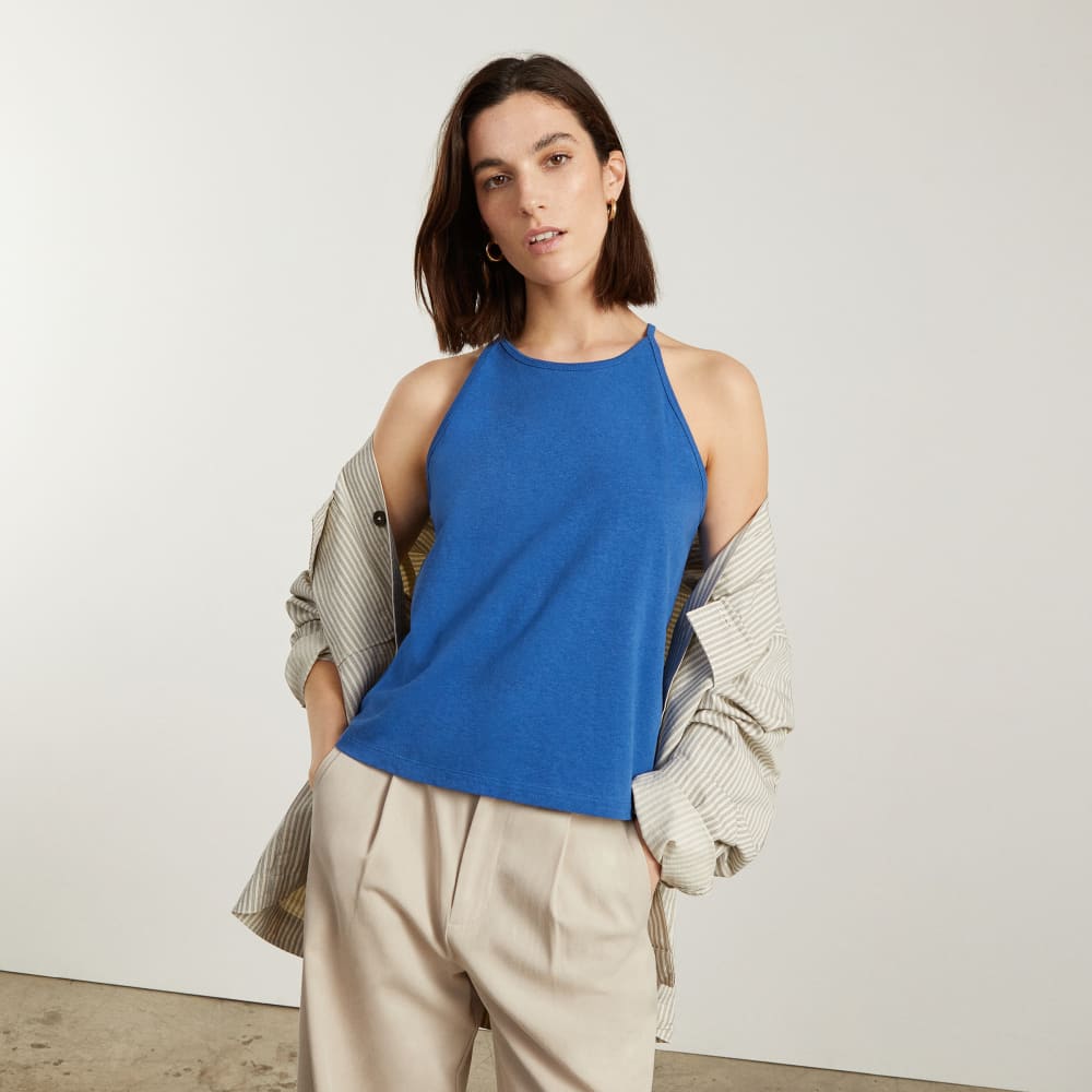 The Hemp Cutaway Tank | Deep Blue - Image 6