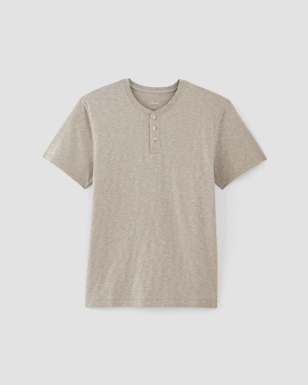 The Cotton Slub Henley | Heather Oatmeal - Image 2