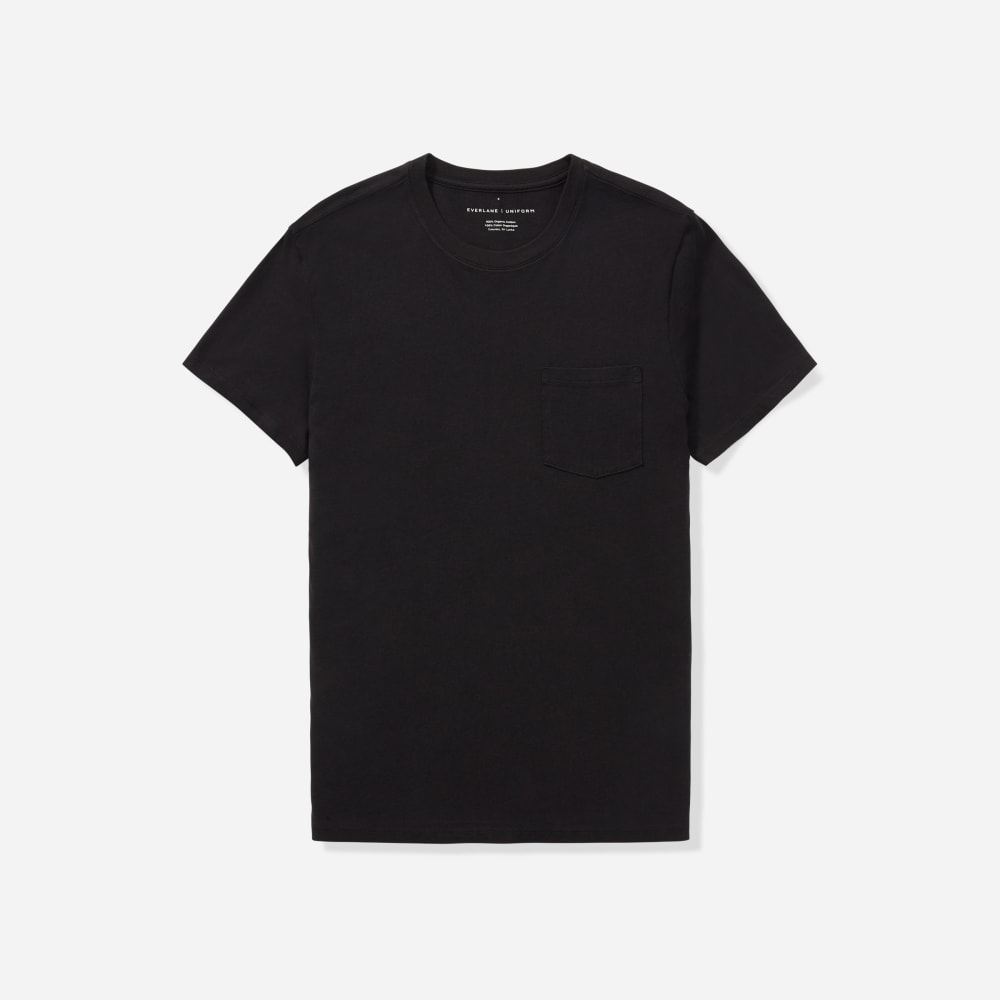 The Organic Cotton Pocket Tee | Black - Image 2