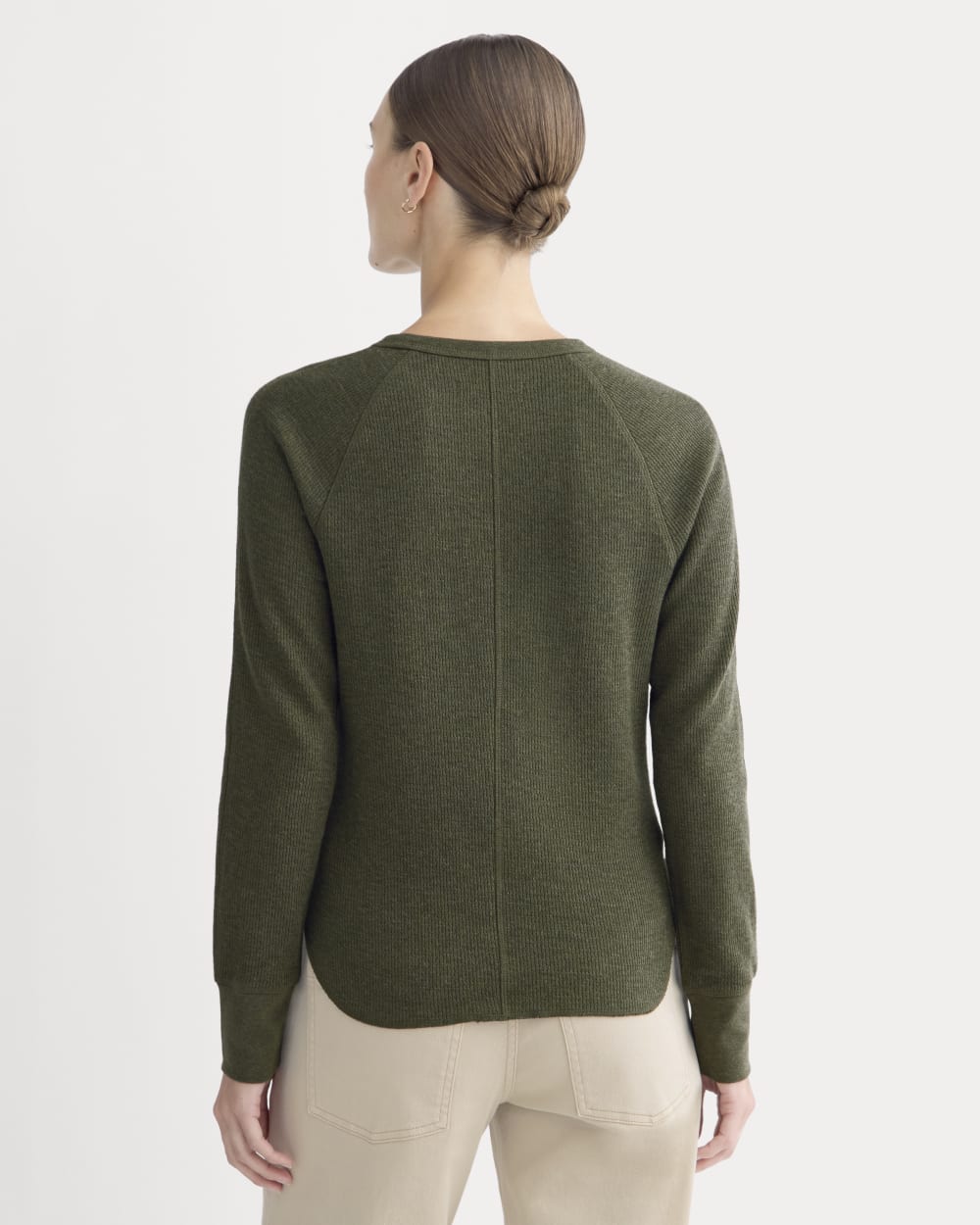 Slim-Fit Crew in Cozy Waffle | Heather Beech - Image 5