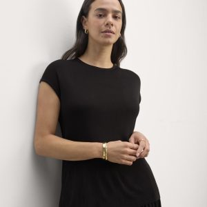 The Oversized Knit Top | Black