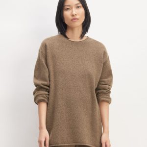 The Cozy-Stretch Crew | Heathered Toasted Coconut