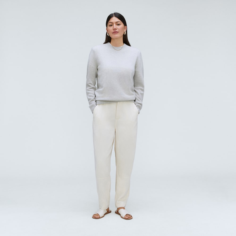 The Everyone Cashmere Crew | Pale Heather Grey - Image 7
