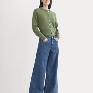 Paneled Wide-Leg Jean | Tungsten Blue Stone