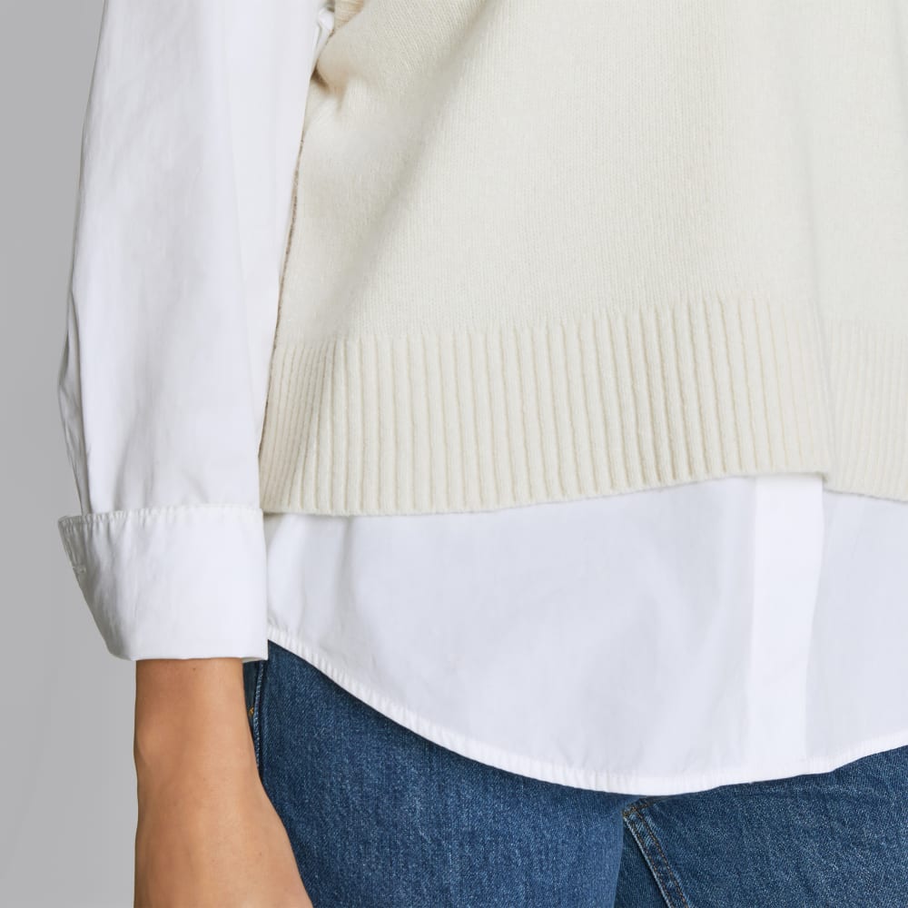 The Cashmere Vest | Bone - Image 4