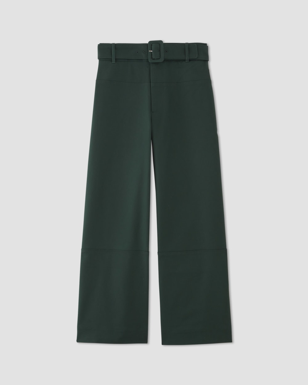 The Structured Cotton Belted Pant | Scarab - Image 2