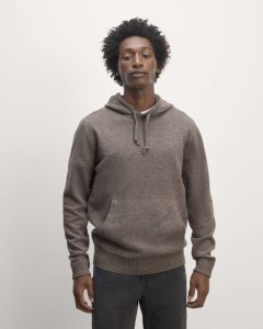 The Felted Merino Hoodie | Taupe Melange