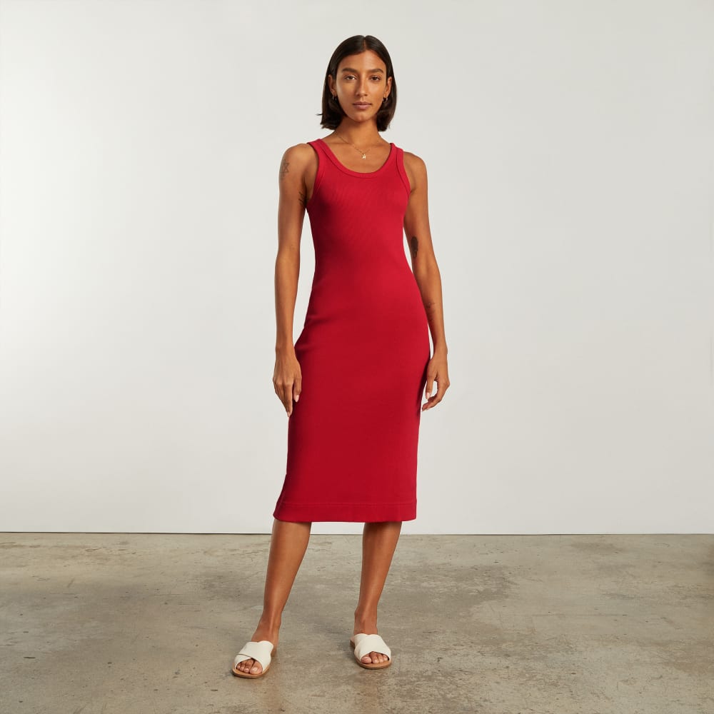 The '90s Rib Dress | Goji Berry - Image 2