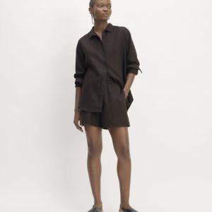 The Linen Easy Short | Black
