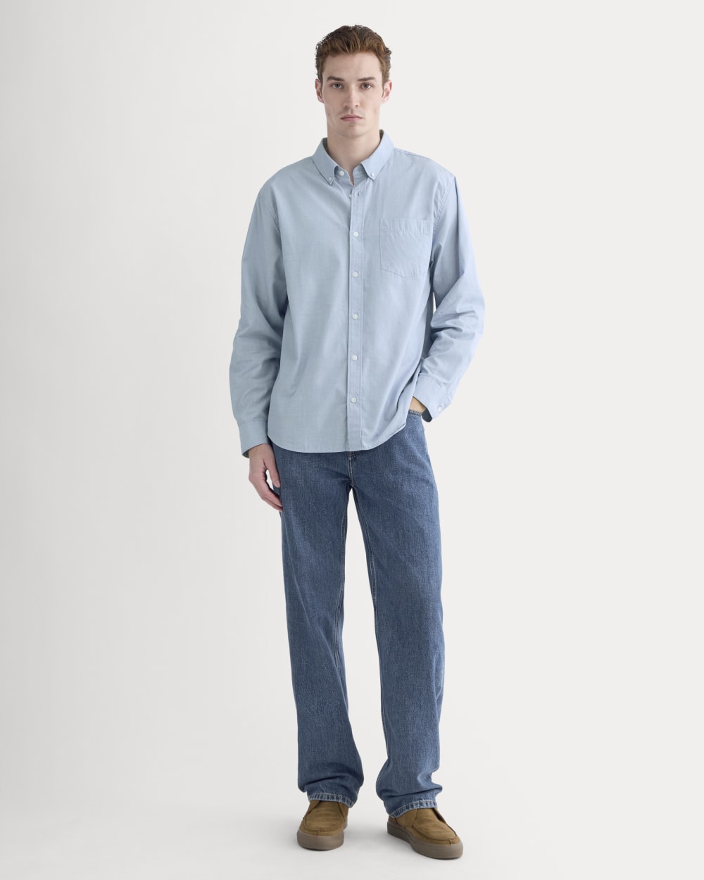 Washed Poplin Shirt | Dutch Blue - Image 3