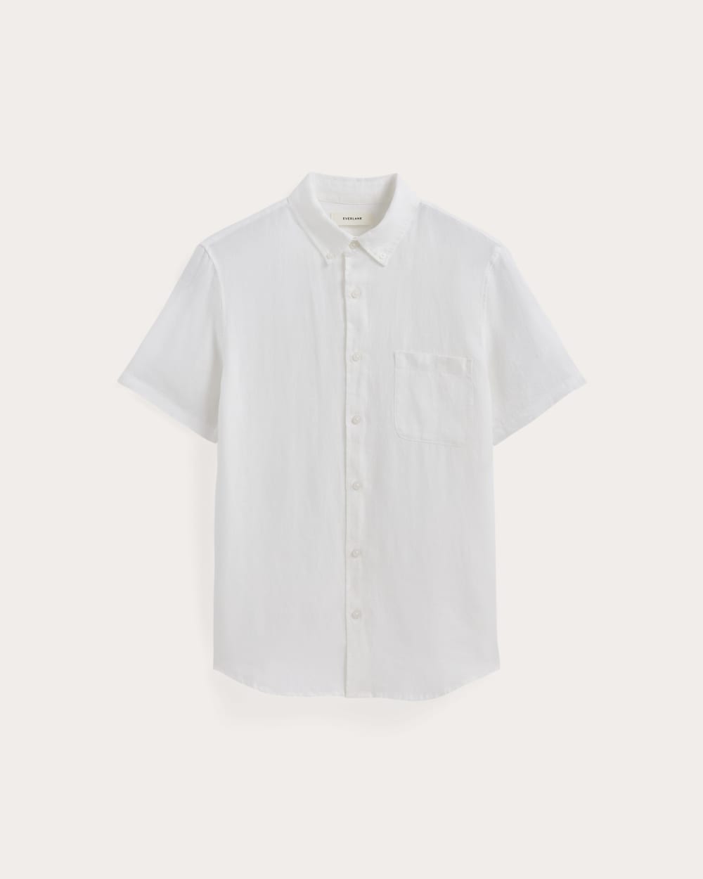 The Classic Short-Sleeve Shirt in Linen | White - Image 2