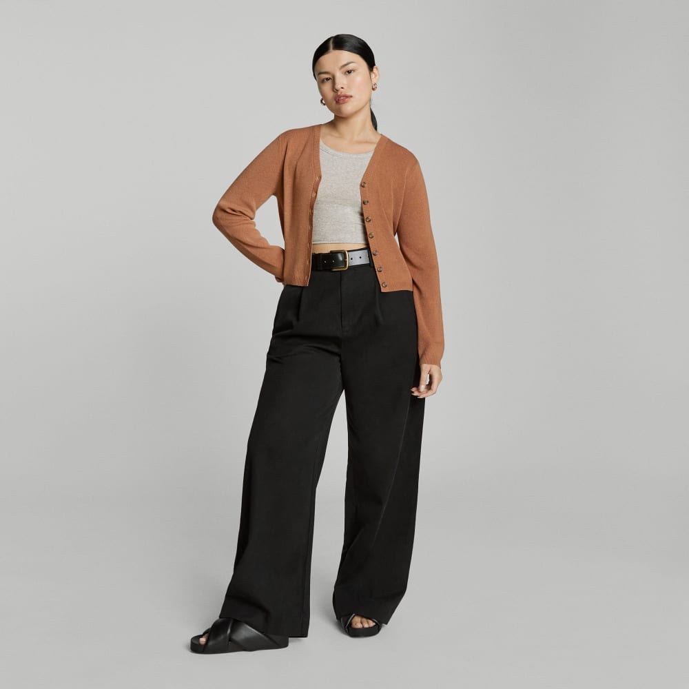 The Luxe Merino Cardigan | Tawny Brown - Image 6
