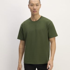 The Premium-Weight Relaxed Crew | Uniform | Deep Moss Green