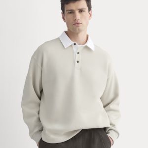 Luxe Fleece Rugby Polo | Peyote