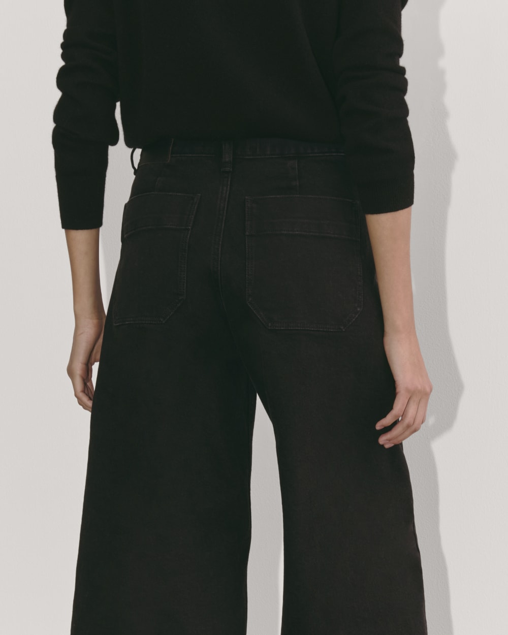 The Denim Culotte | Tumbled Black - Image 7