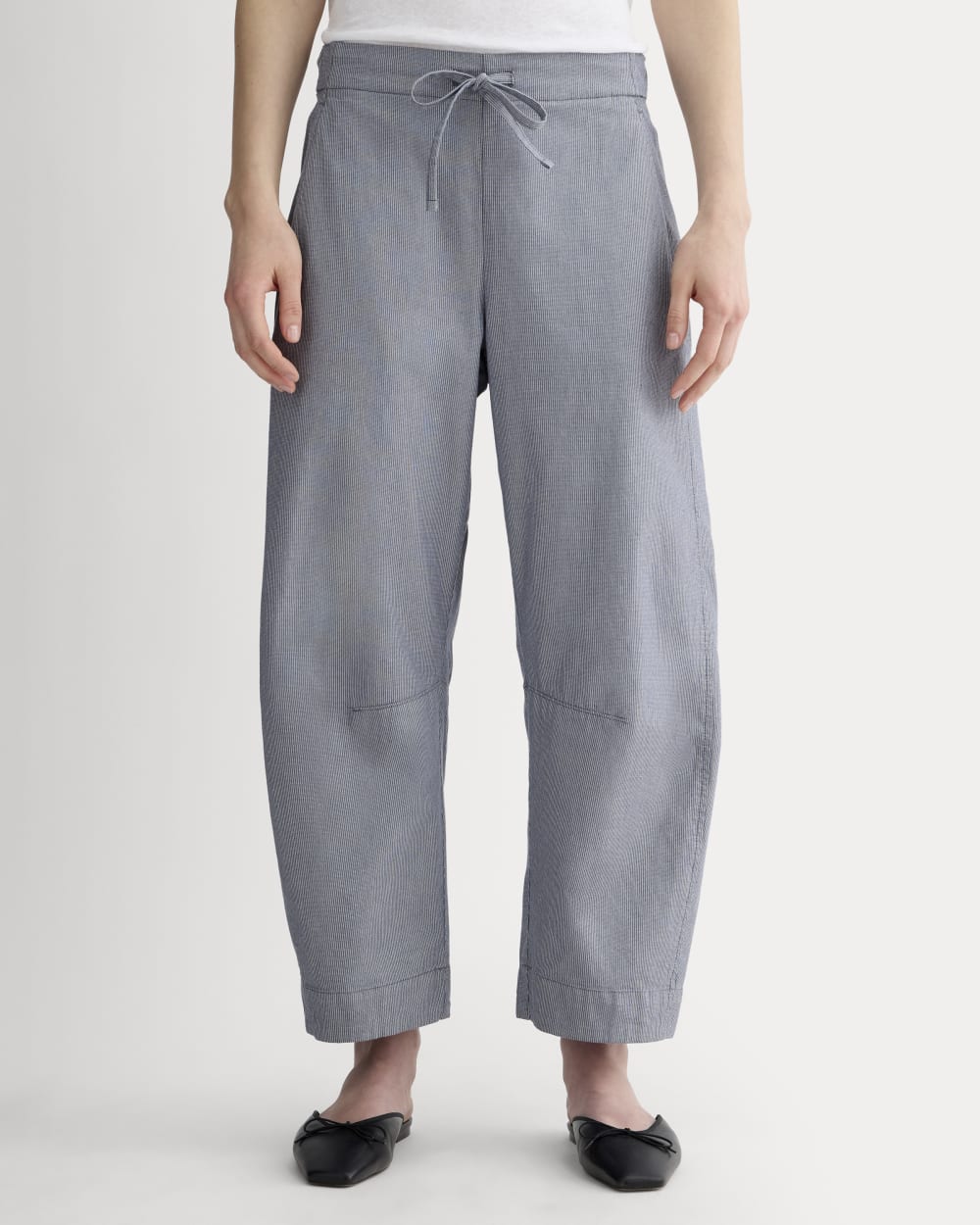 The Easy Barrel Pant | Dark Denim Pinstripe - Image 3