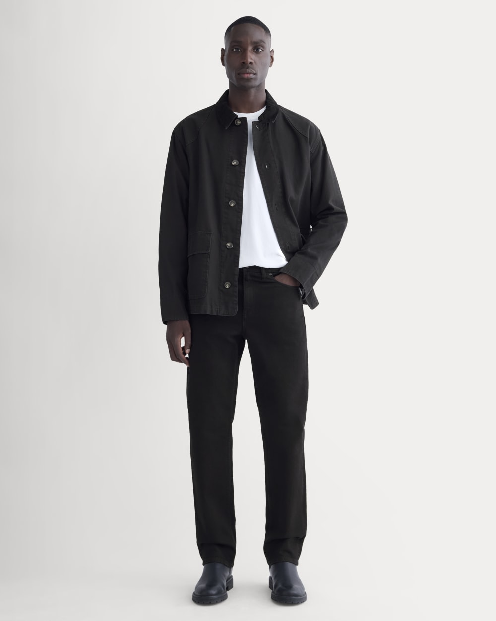 The Organic Cotton Straight-Leg Jean | Black