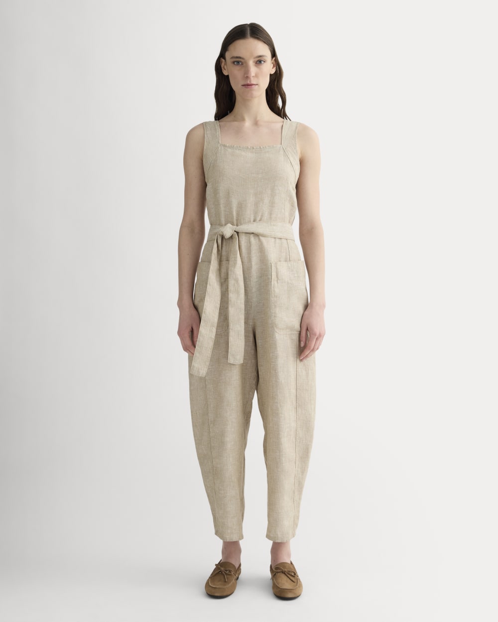 The Utility Coverall in Linen | Cornstalk Chambray