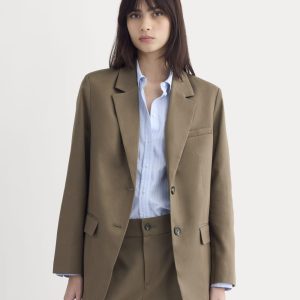 The Oversized Blazer in Buttersmooth | Deep Taupe