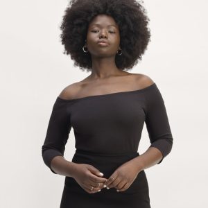 The Form Off-Shoulder Top | Black