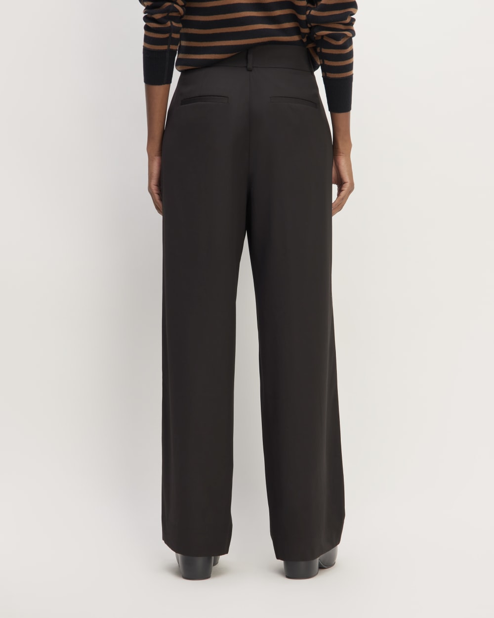 The Italian Wool Way-High® Drape Pant | Black - Image 6