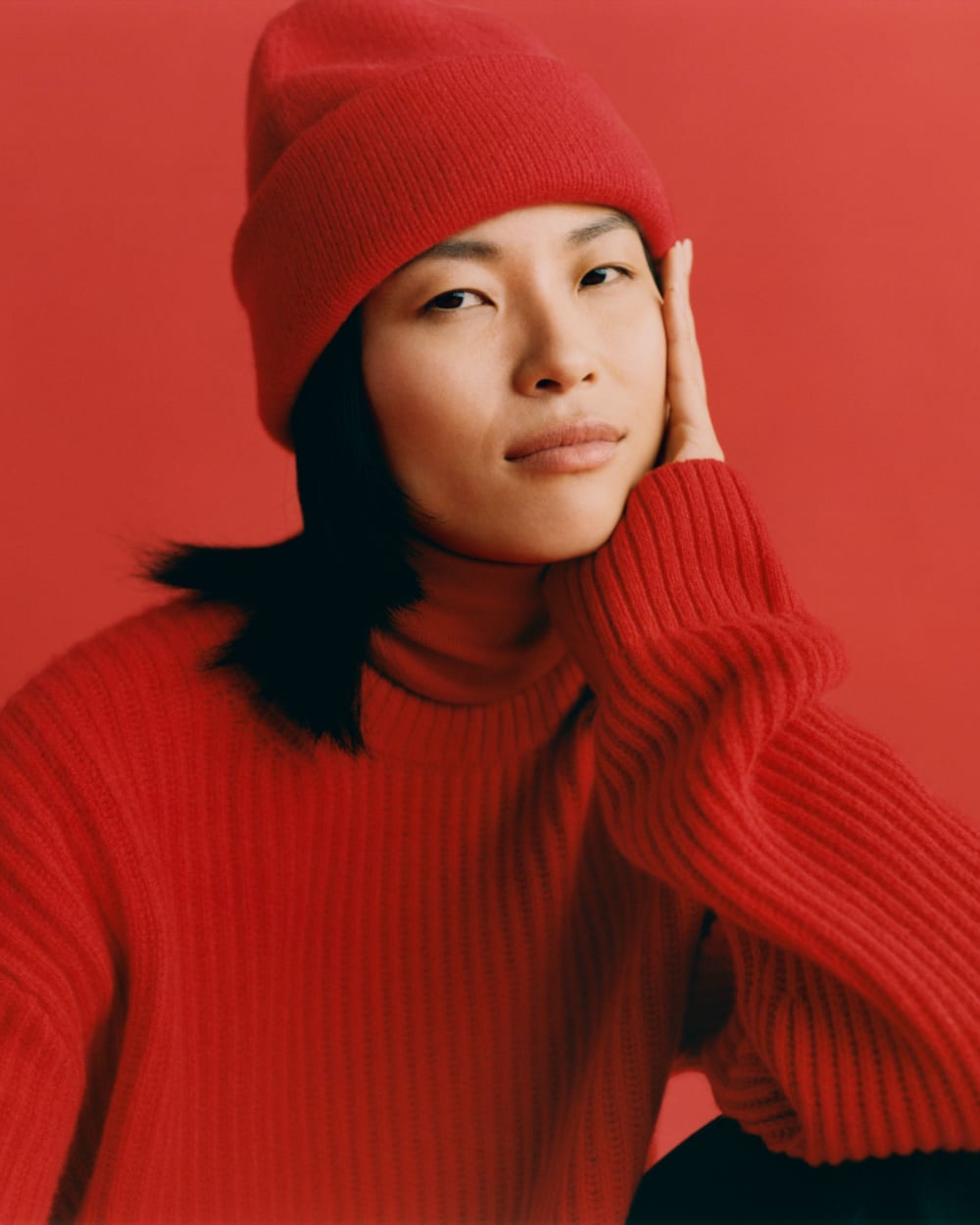 The Good Merino Wool Beanie | Classic Red - Image 3