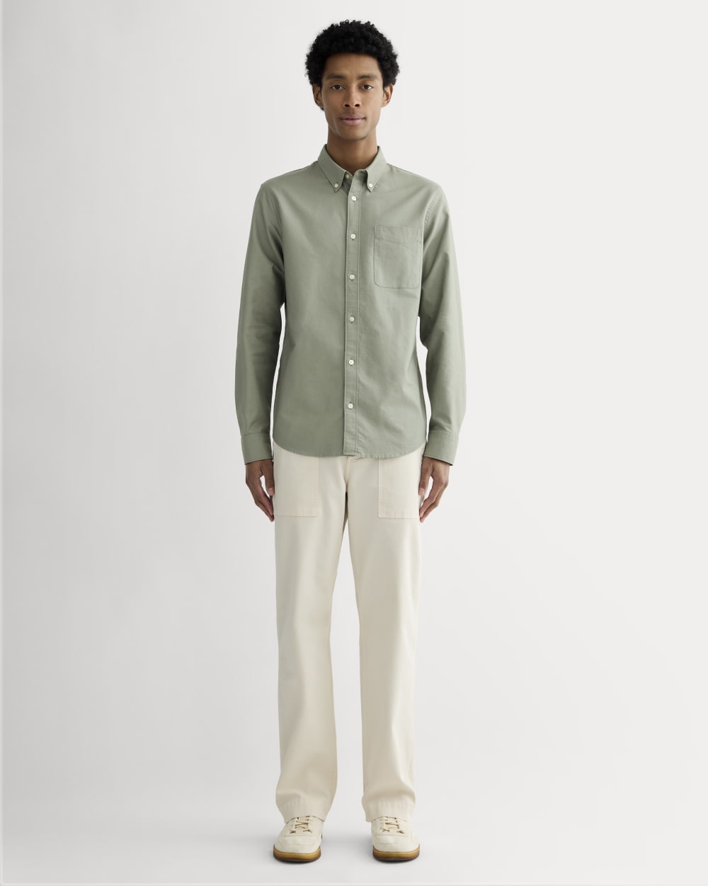 The Slim Oxford Shirt | Sage Green | Standard - Image 3