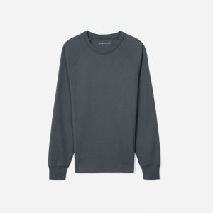 The Premium-Weight Long-Sleeve Crew | Uniform | Slate