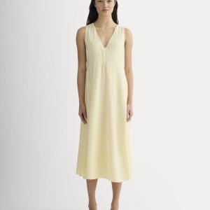 The V-Neck Dress in SoftLuxe | Banana Crepe