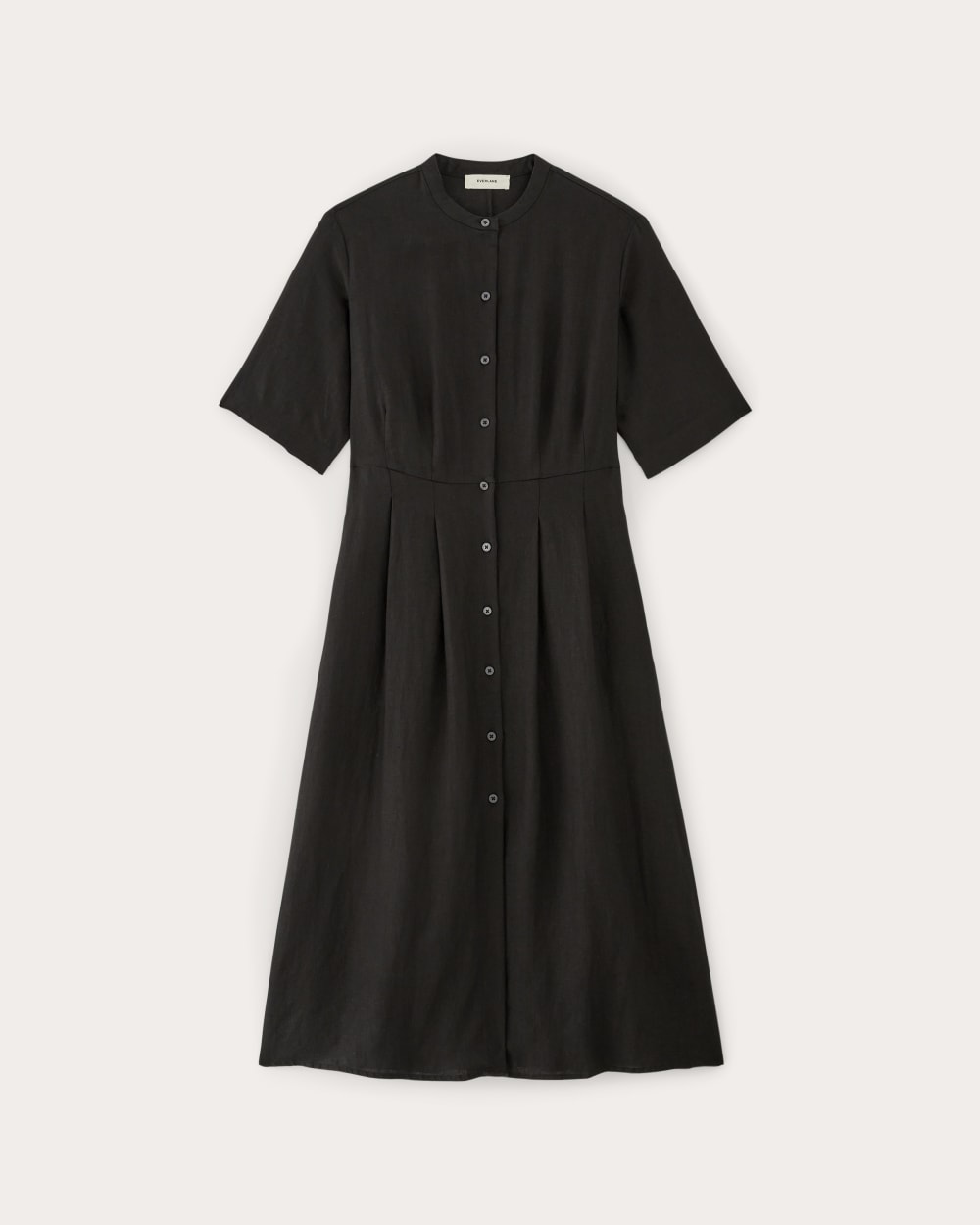 The Frolic Dress in Linen | Black - Image 2