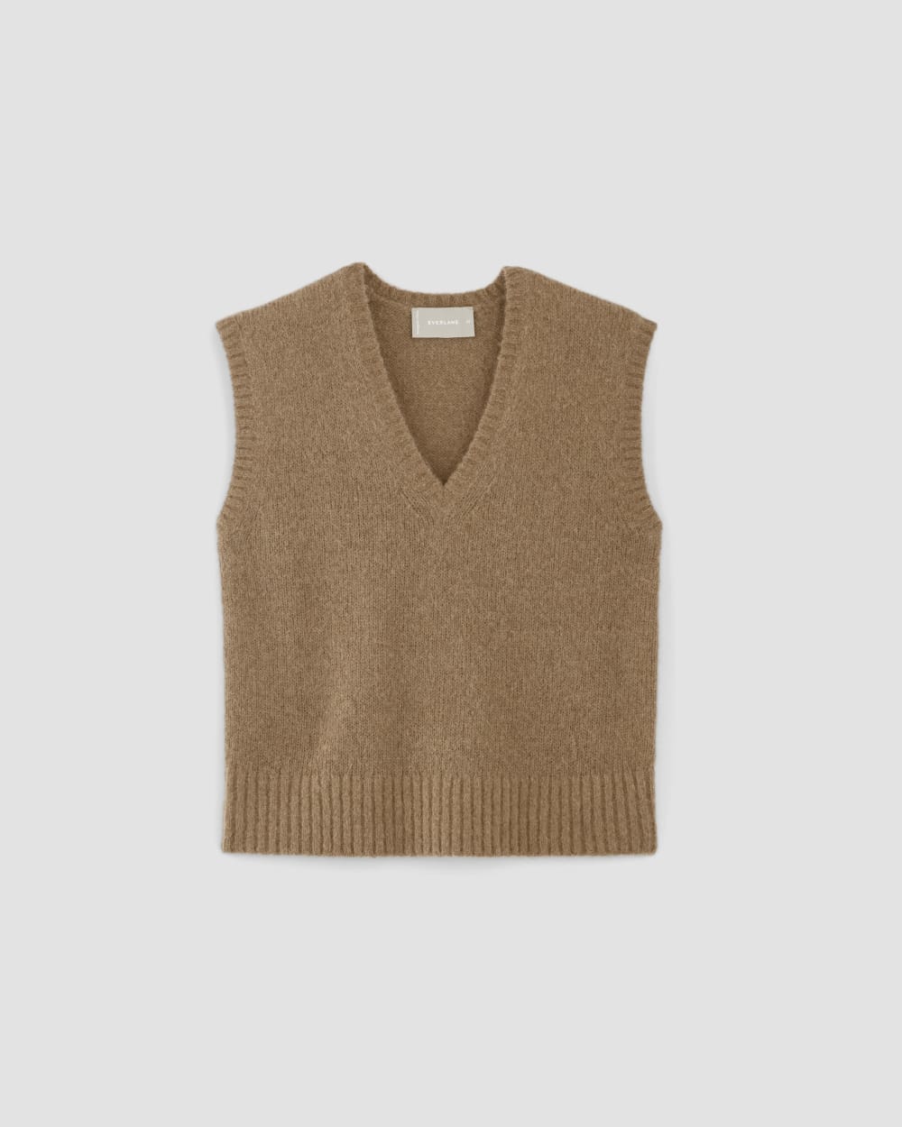 The Alpaca V-Neck Vest | Tiger's Eye - Image 2