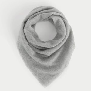 The Feather Cashmere Bandana | Heathered Grey
