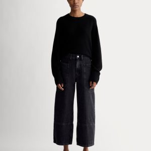 The Way-High® Gardener Cropped Jean | Washed Black