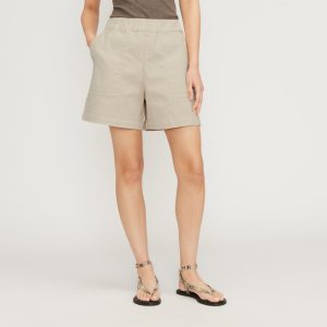 The Organic Pull-On Short | Sandstone