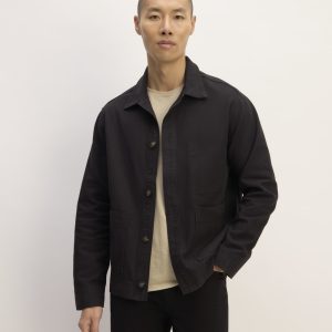 The Organic Cotton Chore Jacket | Black