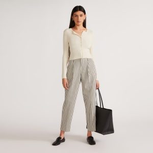 The Draper Tapered Pant in Buttersmooth | Ombre Stripe