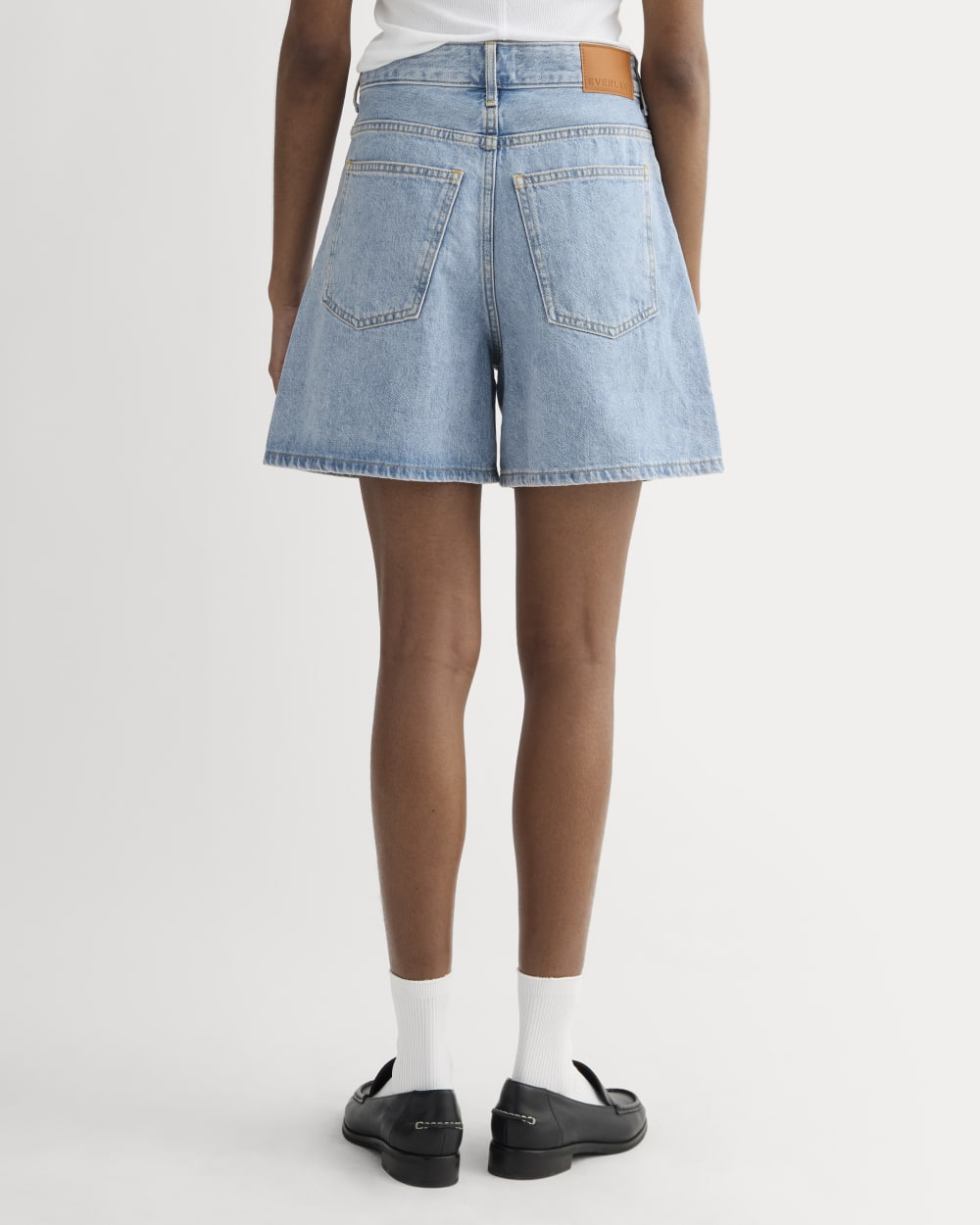 The A-Line Denim Short | Light Indigo - Image 5