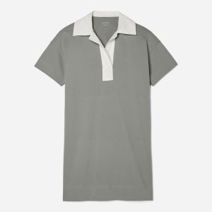 The Organic Cotton Polo Dress | Clay