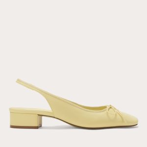 The Ballet Slingback Heel | Straw